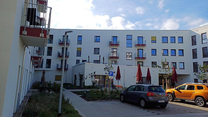 Au&szlig;enansicht der Tagespflege Eberswalde