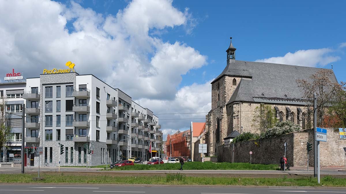 Außenansicht ProCurand Service-Wohnen der Residenz Am Hallorenring