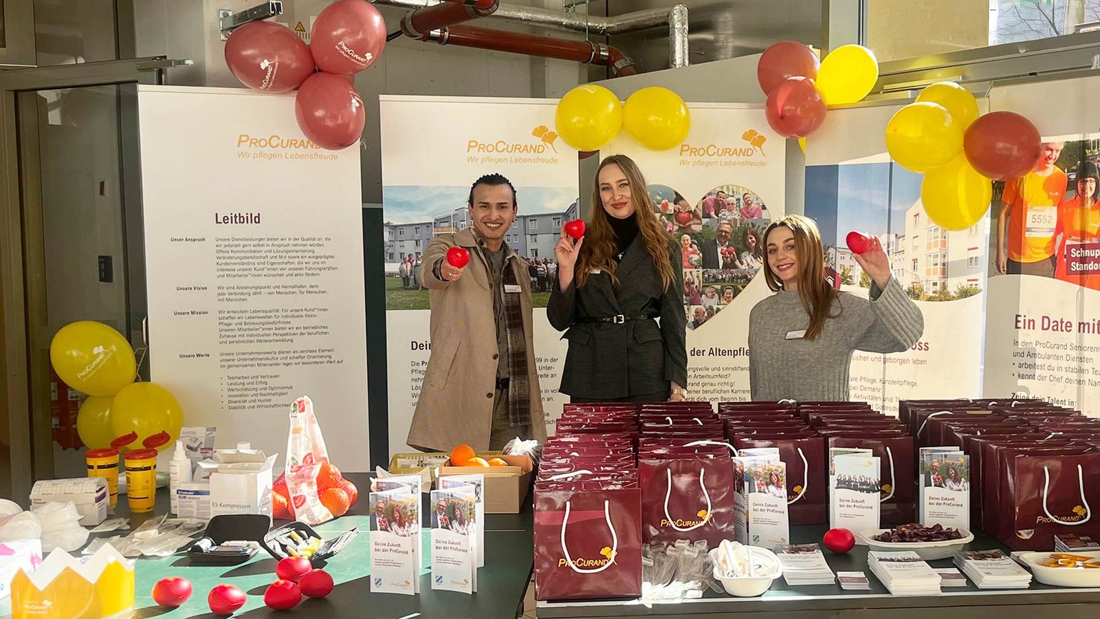 ProCurand Team auf einer Jobmesse